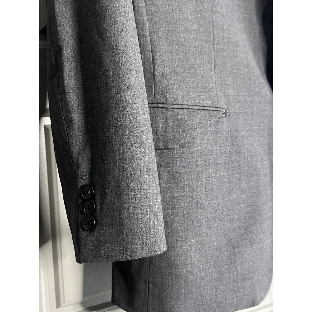 Theory‎ Blazer Mens 40 Sports Coat Grey Wool Regular Classic Jacket